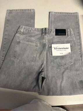 Atlas Grey Men’s Jeans — Classic Baggy Fit